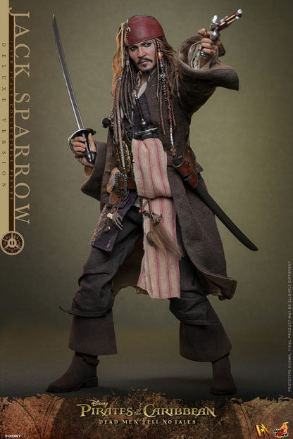HOT TOYS - Pirates of the Caribbean: Dead Men Tell No Tales - Jack Sparrow Deluxe Version DX38 1:6 Scale Figure
