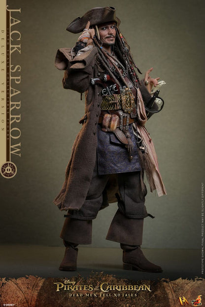 HOT TOYS - Pirates of the Caribbean: Dead Men Tell No Tales - Jack Sparrow Deluxe Version DX38 1:6 Scale Figure