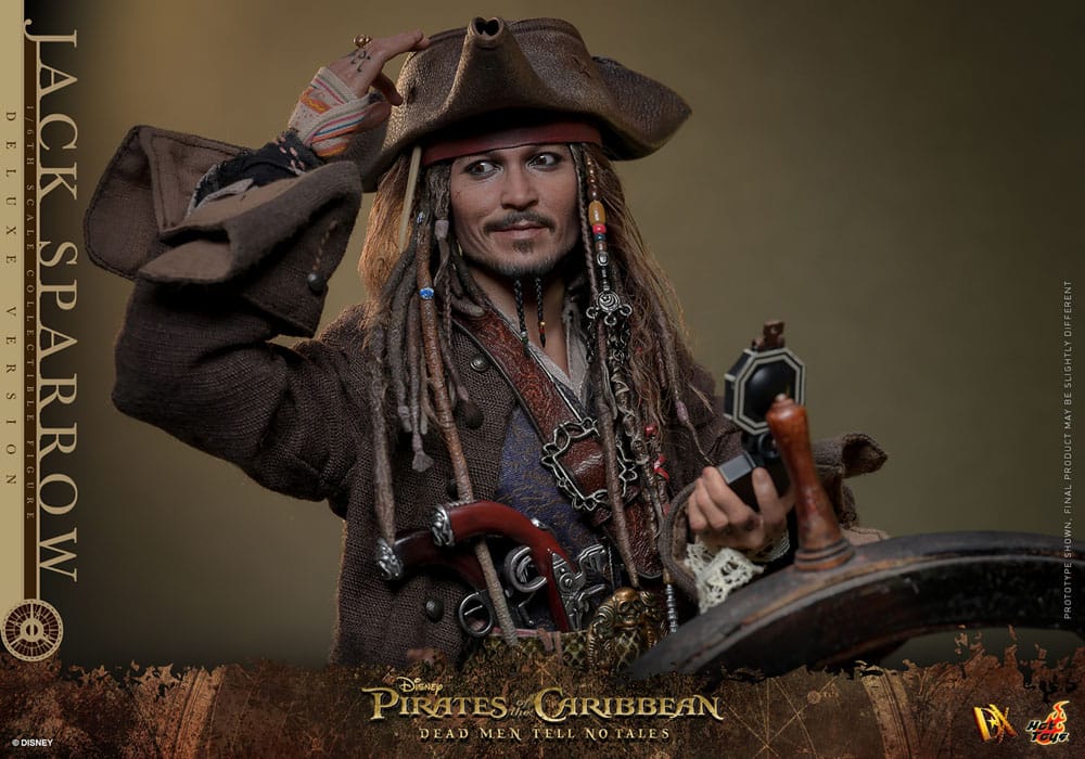 HOT TOYS - Pirates of the Caribbean: Dead Men Tell No Tales - Jack Sparrow Deluxe Version DX38 1:6 Scale Figure