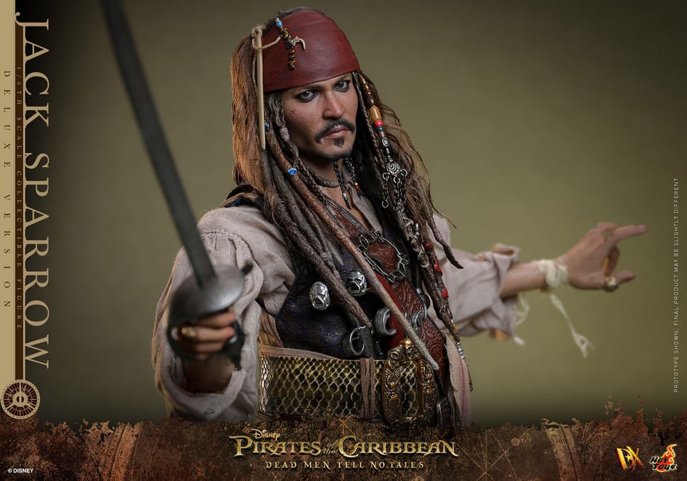 HOT TOYS - Pirates of the Caribbean: Dead Men Tell No Tales - Jack Sparrow Deluxe Version DX38 1:6 Scale Figure