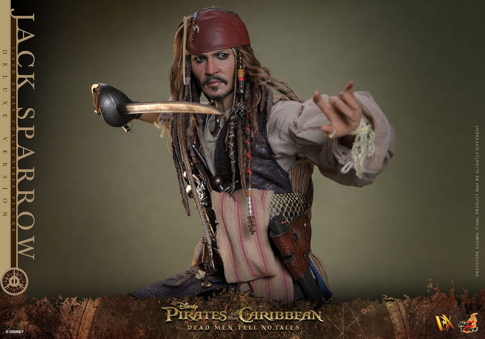 HOT TOYS - Pirates of the Caribbean: Dead Men Tell No Tales - Jack Sparrow Deluxe Version DX38 1:6 Scale Figure