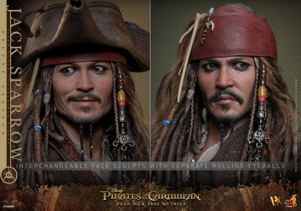 HOT TOYS - Pirates of the Caribbean: Dead Men Tell No Tales - Jack Sparrow Deluxe Version DX38 1:6 Scale Figure