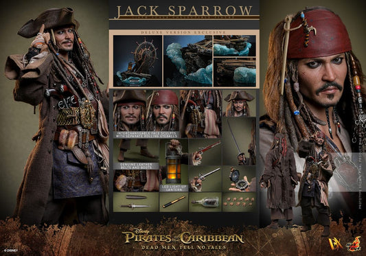 HOT TOYS - Pirates of the Caribbean: Dead Men Tell No Tales - Jack Sparrow Deluxe Version DX38 1:6 Scale Figure