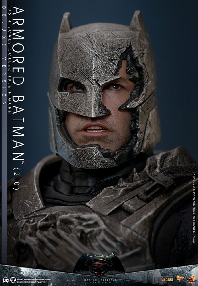 HOT TOYS - Batman v Superman: Dawn of Justice Movie Masterpiece Action Figure 1/6 Armored Batman 2.0 (Deluxe Version)  MMS742D62