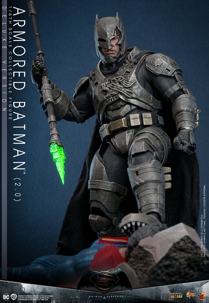 HOT TOYS - Batman v Superman: Dawn of Justice Movie Masterpiece Action Figure 1/6 Armored Batman 2.0 (Deluxe Version)  MMS742D62