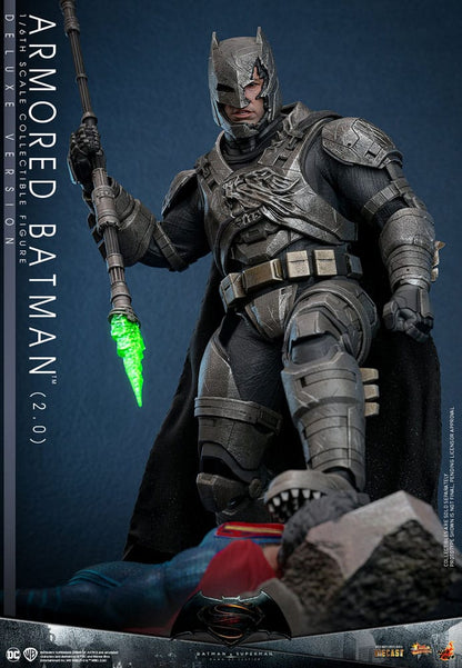 HOT TOYS - Batman v Superman: Dawn of Justice Movie Masterpiece Action Figure 1/6 Armored Batman 2.0 (Deluxe Version)  MMS742D62