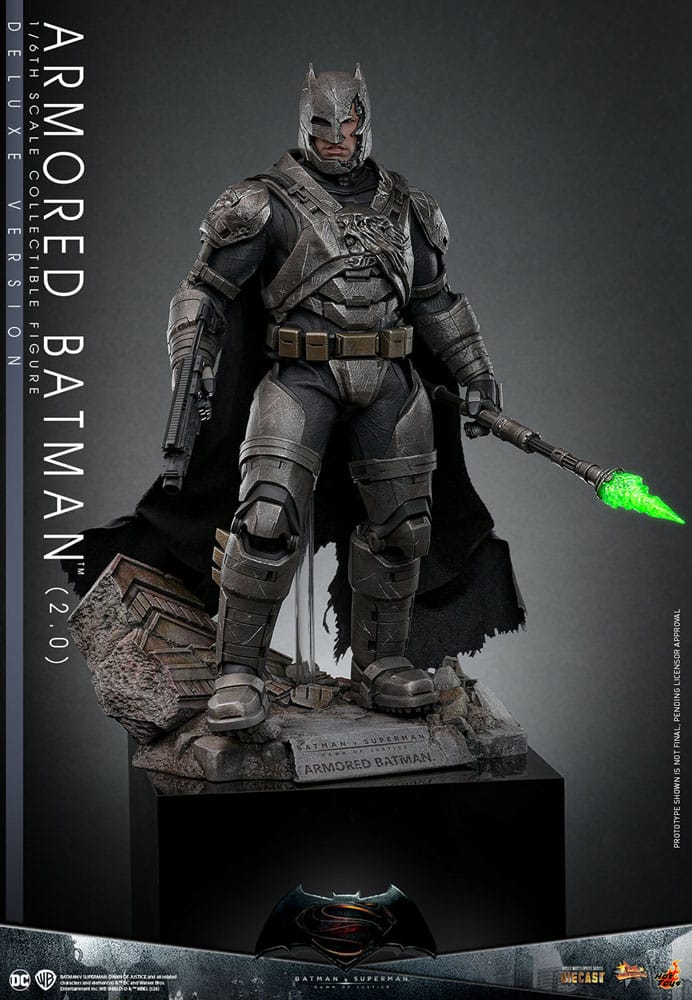 HOT TOYS - Batman v Superman: Dawn of Justice Movie Masterpiece Action Figure 1/6 Armored Batman 2.0 (Deluxe Version)  MMS742D62