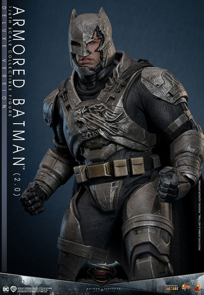HOT TOYS - Batman v Superman: Dawn of Justice Movie Masterpiece Action Figure 1/6 Armored Batman 2.0 (Deluxe Version)  MMS742D62