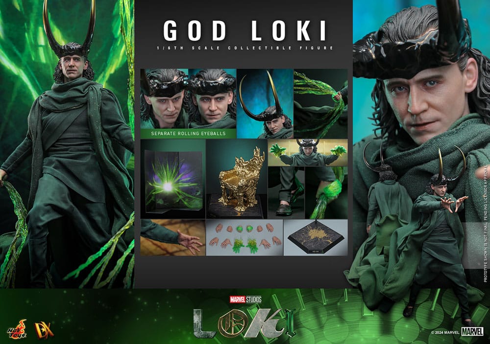 HOT TOYS - Loki DX Action Figure 1/6 God Loki