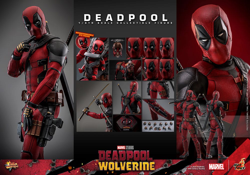 HOT TOYS - Deadpool & Wolverine Movie Masterpiece Action Figure 1/6 Deadpool