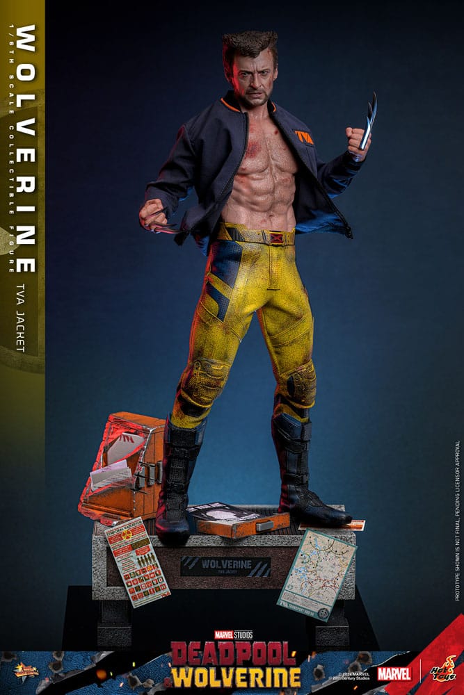 HOT TOYS - Deadpool & Wolverine Movie Masterpiece Action Figure 1/6 Wolverine (TVA Jacket Version)