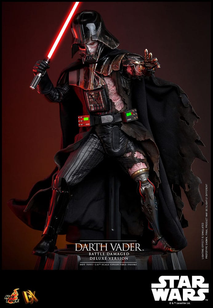 HOT TOYS - Star Wars Action Figure 1/6 Darth Vader (Battle Damaged) Deluxe Version  DX