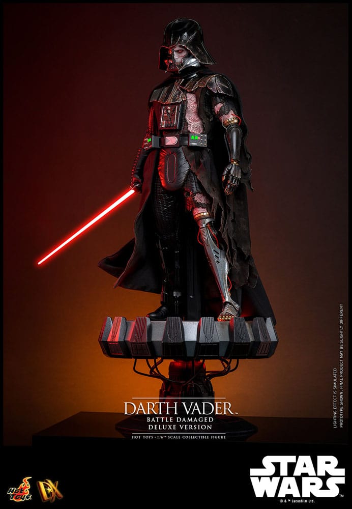 HOT TOYS - Star Wars Action Figure 1/6 Darth Vader (Battle Damaged) Deluxe Version  DX