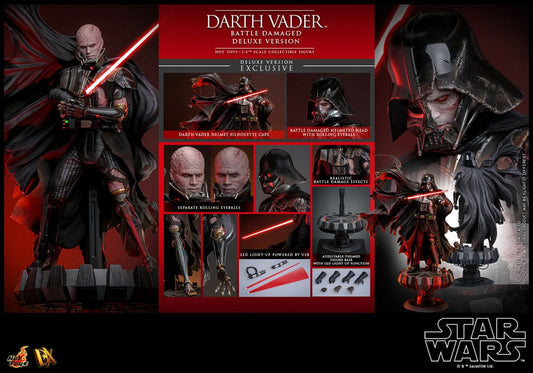 HOT TOYS - Star Wars Action Figure 1/6 Darth Vader (Battle Damaged) Deluxe Version  DX