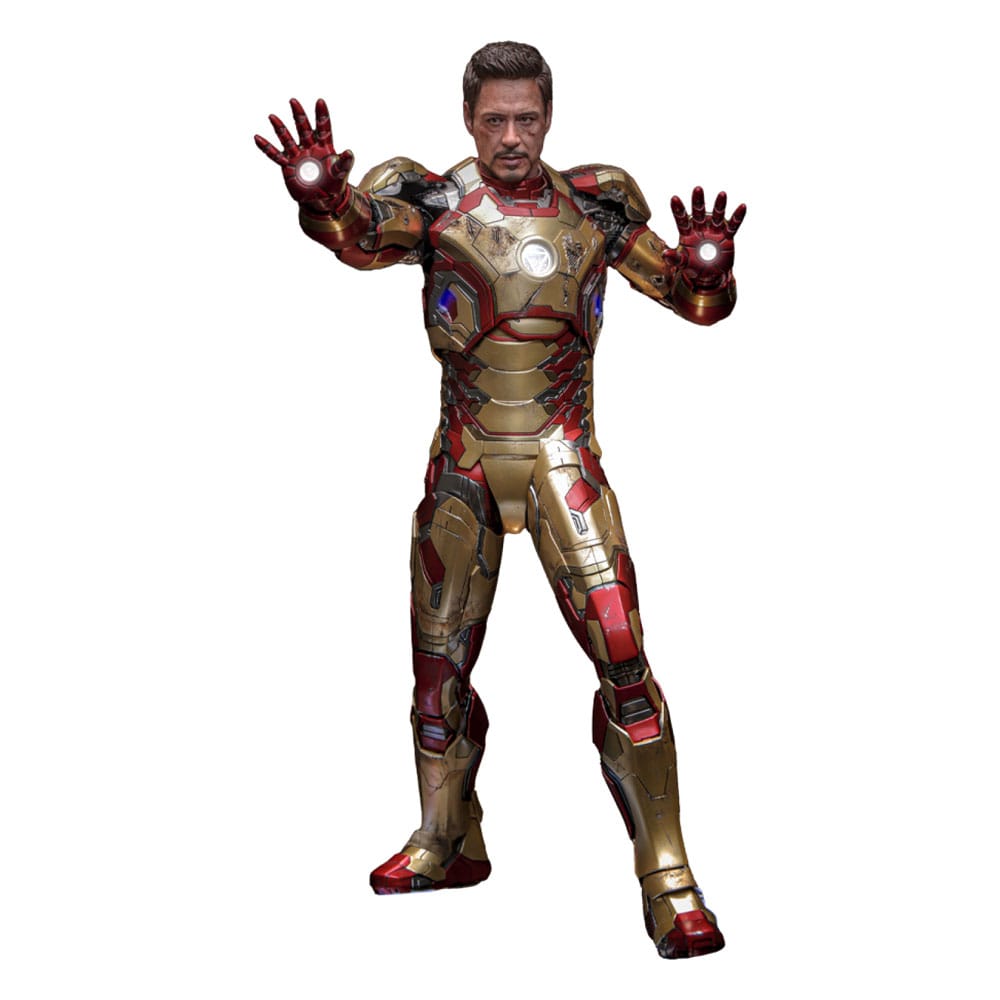 HOT TOYS - Iron Man 3 Movie Masterpiece Diecast Action Figure 1/6 Iron Man Mark XLII (2.0) Deluxe