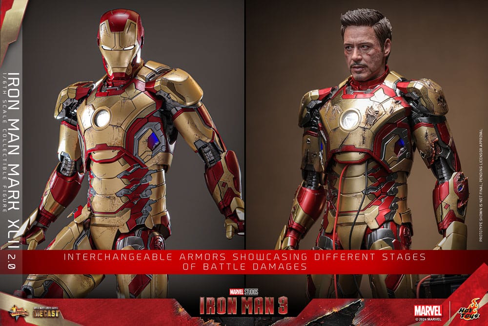 HOTO TOYS - Iron Man 3 Movie Masterpiece Diecast Action Figure 1/6 Iron Man Mark XLII