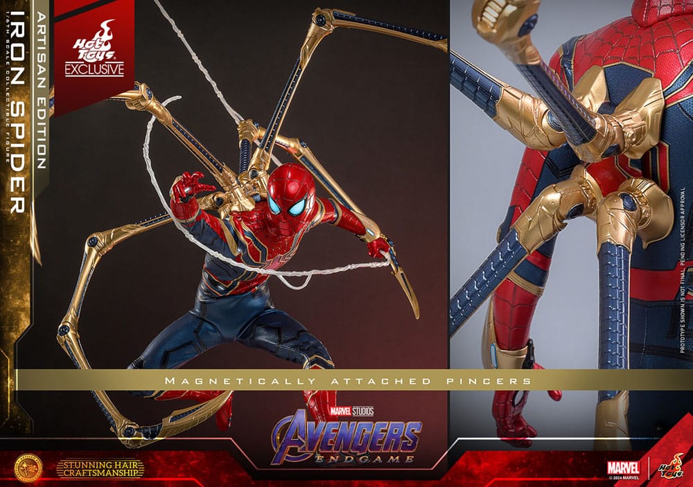 HOT TOYS - Avengers: Endgame Movie Masterpiece Action Figure 1/6 Iron Spider Artisan Edition