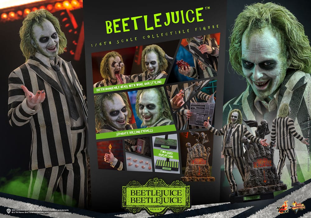 HOT TOYS - Beetlejuice Beetlejuice Movie Masterpiece Action Figure 1/6 Beetlejuice