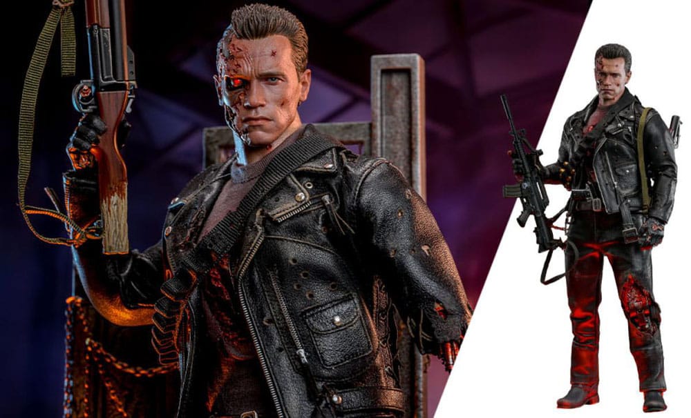 HOT TOYS - Terminator 2 Movie Masterpiece Action Figure 1/6 T-800 Battle Damaged Version