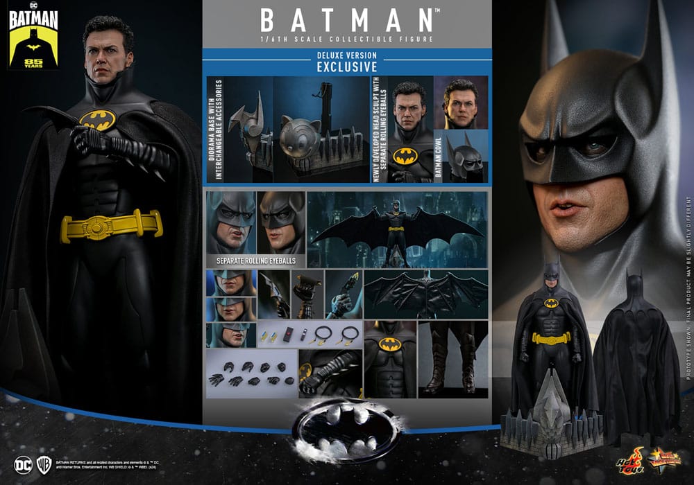 HOT TOYS - Batman Returns Movie Masterpiece Action Figure 1/6 Batman (Deluxe Version)