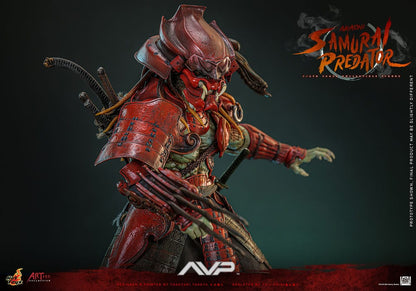 HOT TOYS - Alien vs. Predator Artist Collection Action Figure 1/6 Akaoni Samurai Predator