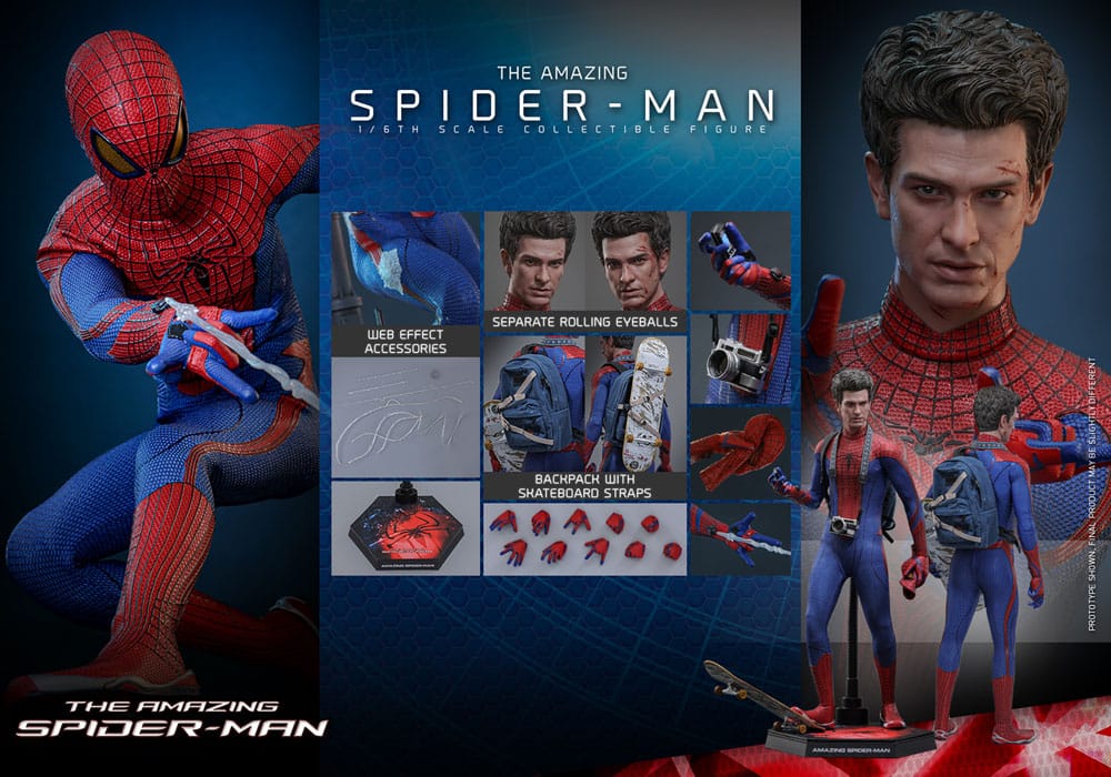 HOT TOYS - The Amazing Spider-Man Movie Masterpiece Action Figure 1:6 Spider-Man