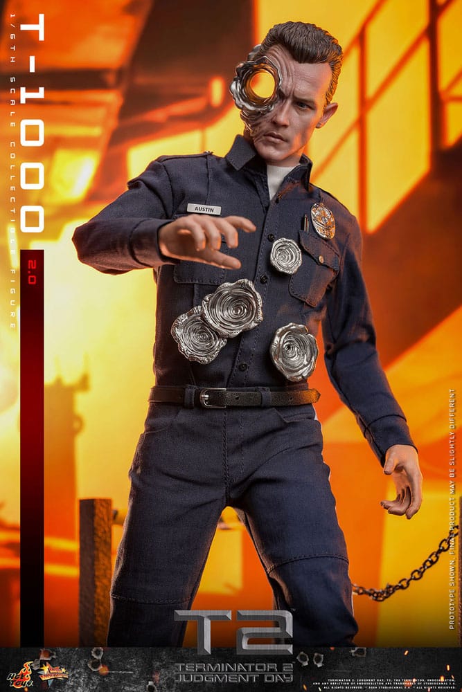 HOT TOYS - Terminator 2 Movie Masterpiece Action Figure 1/6 T-1000 (2.0)