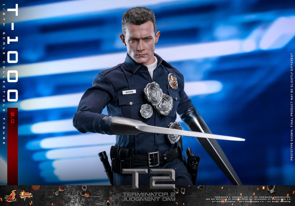 HOT TOYS - Terminator 2 Movie Masterpiece Action Figure 1/6 T-1000 (2.0)