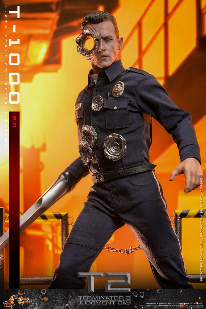 HOT TOYS - Terminator 2 Movie Masterpiece Action Figure 1/6 T-1000 (2.0)