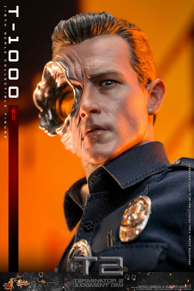 HOT TOYS - Terminator 2 Movie Masterpiece Action Figure 1/6 T-1000 (2.0)