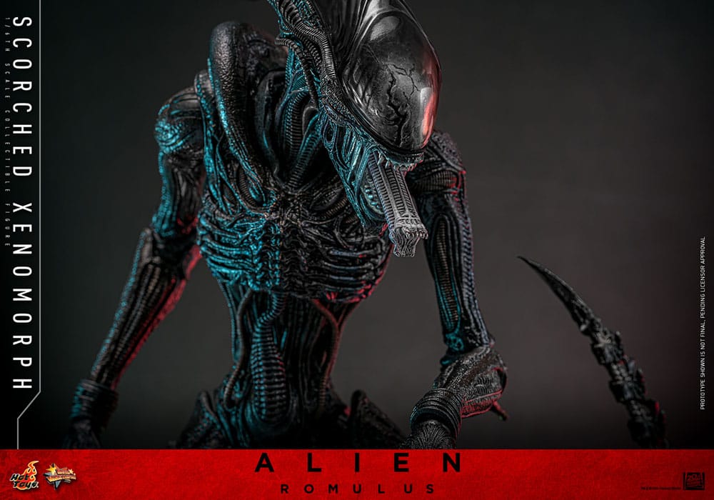 HOT TOYS - Alien: Romulus Movie Masterpiece Action Figure 1/6 Scorched Xenomorph