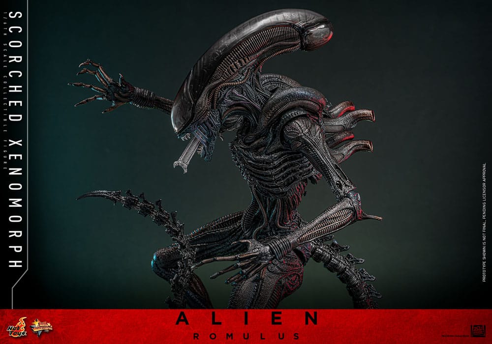 HOT TOYS - Alien: Romulus Movie Masterpiece Action Figure 1/6 Scorched Xenomorph