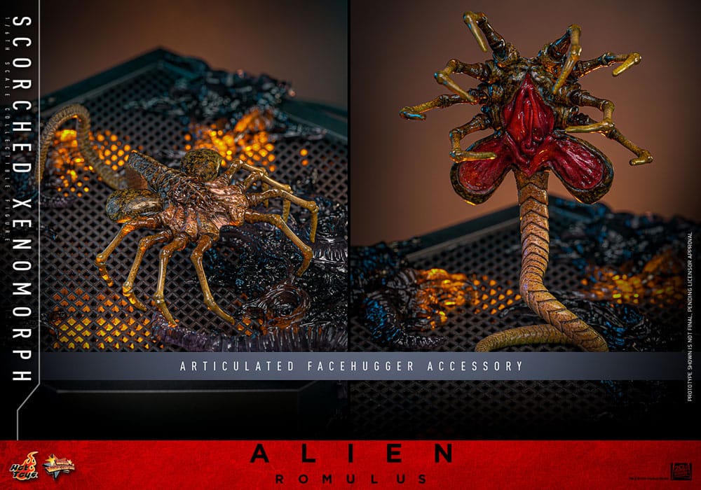 HOT TOYS - Alien: Romulus Movie Masterpiece Action Figure 1/6 Scorched Xenomorph