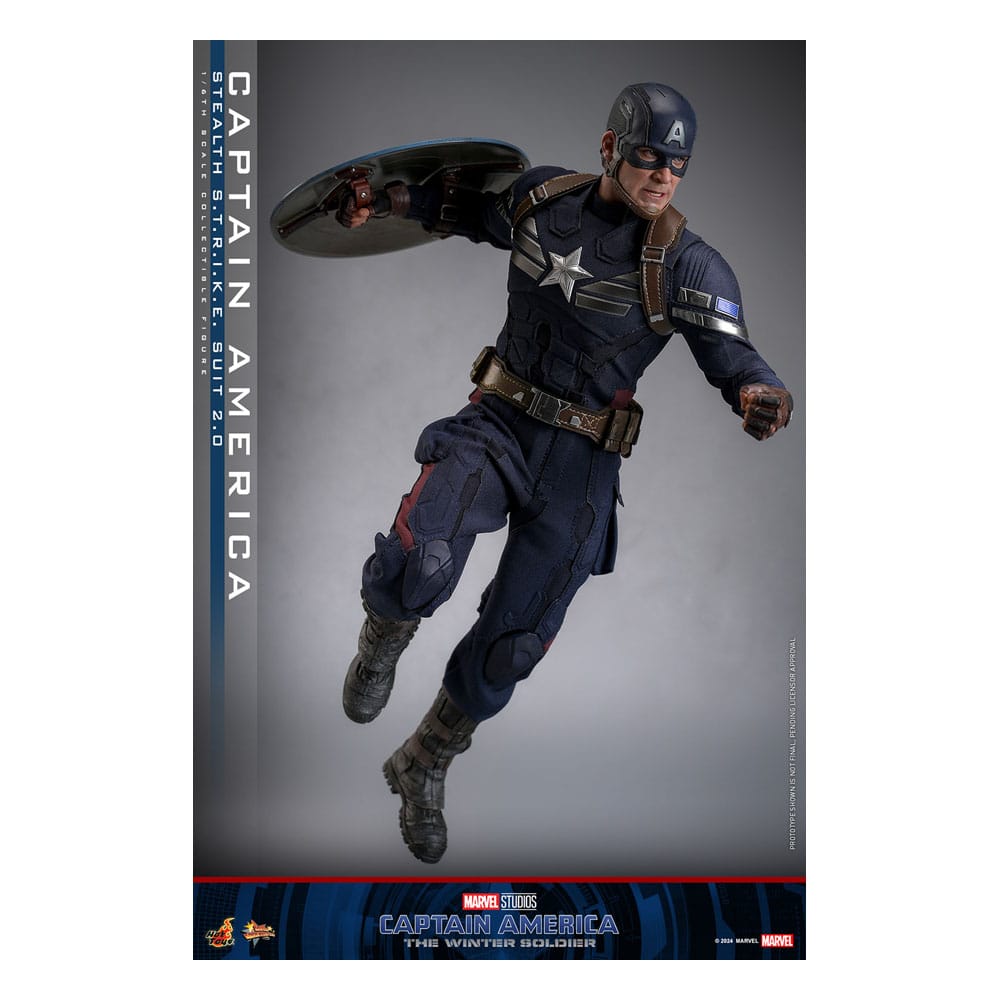 HOT TOYS - Captain America: The Winter Soldier Movie Masterpiece Action Figure 1/6 Captain America (Stealth S.T.R.I.K.E. Suit