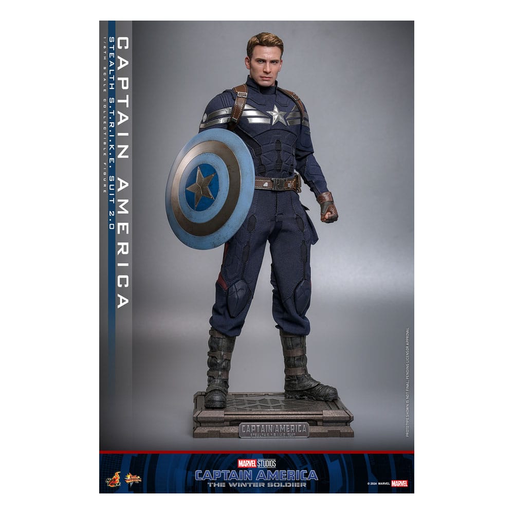 HOT TOYS - Captain America: The Winter Soldier Movie Masterpiece Action Figure 1/6 Captain America (Stealth S.T.R.I.K.E. Suit