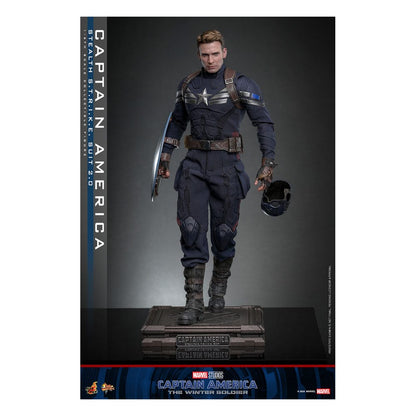 HOT TOYS - Captain America: The Winter Soldier Movie Masterpiece Action Figure 1/6 Captain America (Stealth S.T.R.I.K.E. Suit