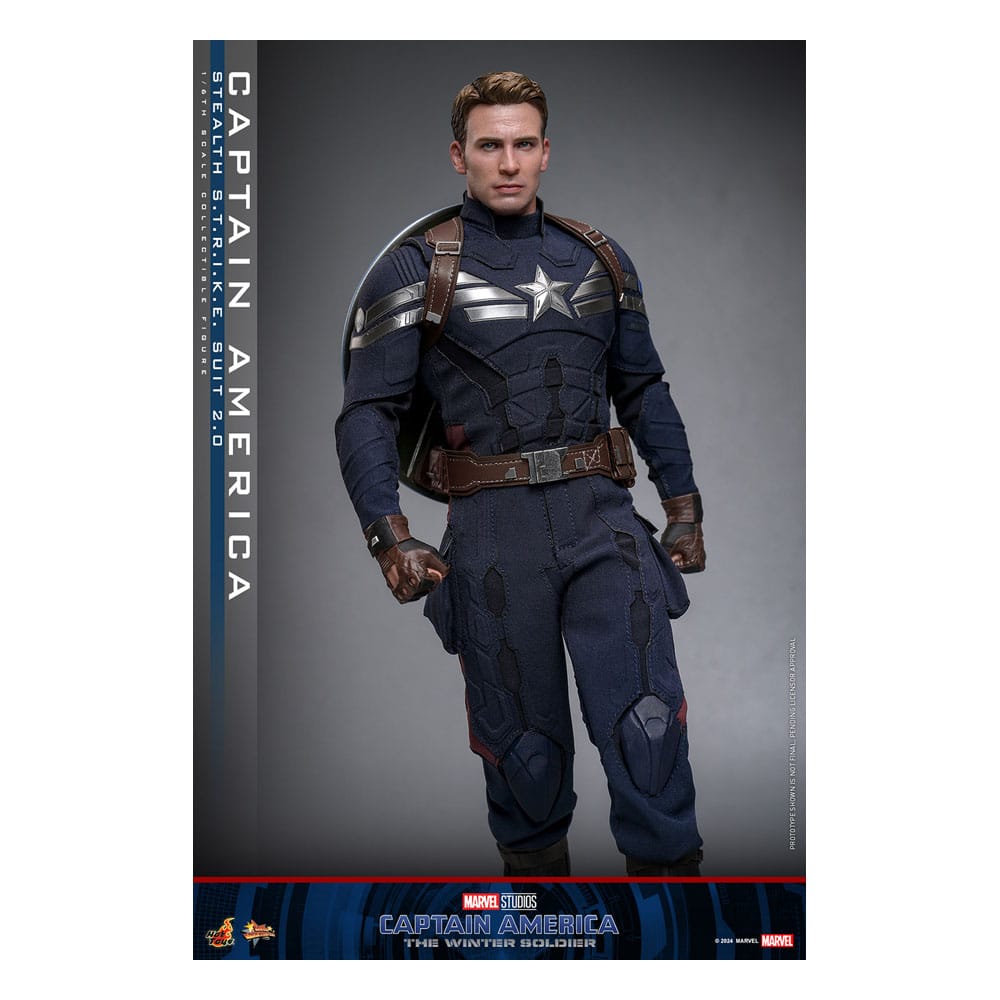 HOT TOYS - Captain America: The Winter Soldier Movie Masterpiece Action Figure 1/6 Captain America (Stealth S.T.R.I.K.E. Suit