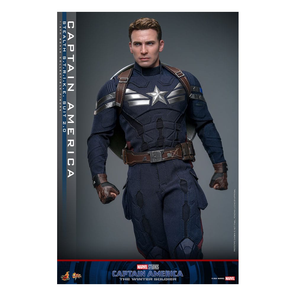 HOT TOYS - Captain America: The Winter Soldier Movie Masterpiece Action Figure 1/6 Captain America (Stealth S.T.R.I.K.E. Suit