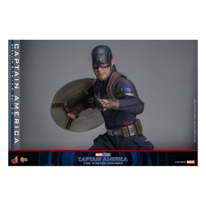 HOT TOYS - Captain America: The Winter Soldier Movie Masterpiece Action Figure 1/6 Captain America (Stealth S.T.R.I.K.E. Suit