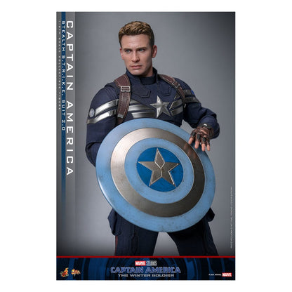 HOT TOYS - Captain America: The Winter Soldier Movie Masterpiece Action Figure 1/6 Captain America (Stealth S.T.R.I.K.E. Suit