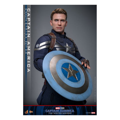 HOT TOYS - Captain America: The Winter Soldier Movie Masterpiece Action Figure 1/6 Captain America (Stealth S.T.R.I.K.E. Suit