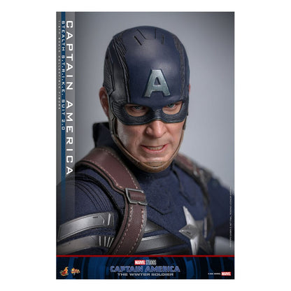 HOT TOYS - Captain America: The Winter Soldier Movie Masterpiece Action Figure 1/6 Captain America (Stealth S.T.R.I.K.E. Suit