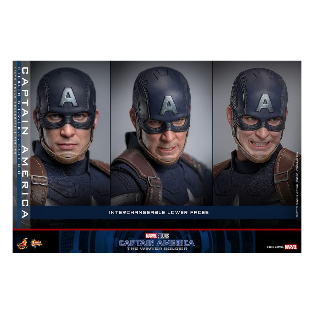 HOT TOYS - Captain America: The Winter Soldier Movie Masterpiece Action Figure 1/6 Captain America (Stealth S.T.R.I.K.E. Suit