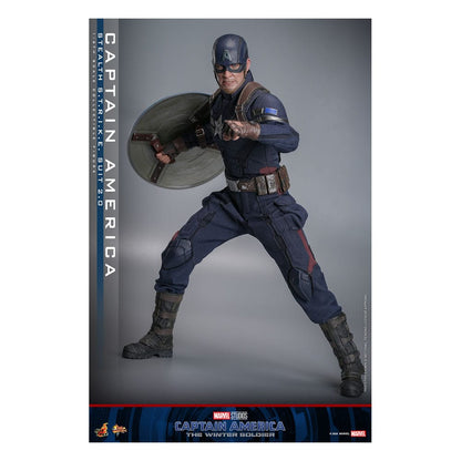 HOT TOYS - Captain America: The Winter Soldier Movie Masterpiece Action Figure 1/6 Captain America (Stealth S.T.R.I.K.E. Suit