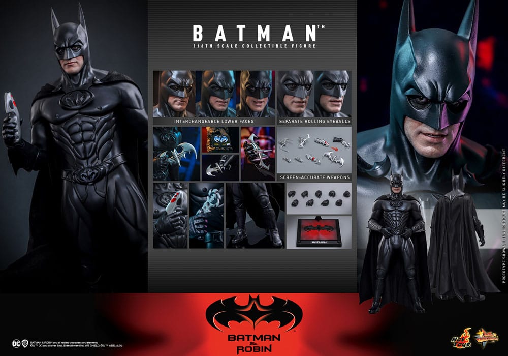 HOT TOYS - Batman & Robin Movie Masterpiece Action Figure 1/6 Batman  MMS786