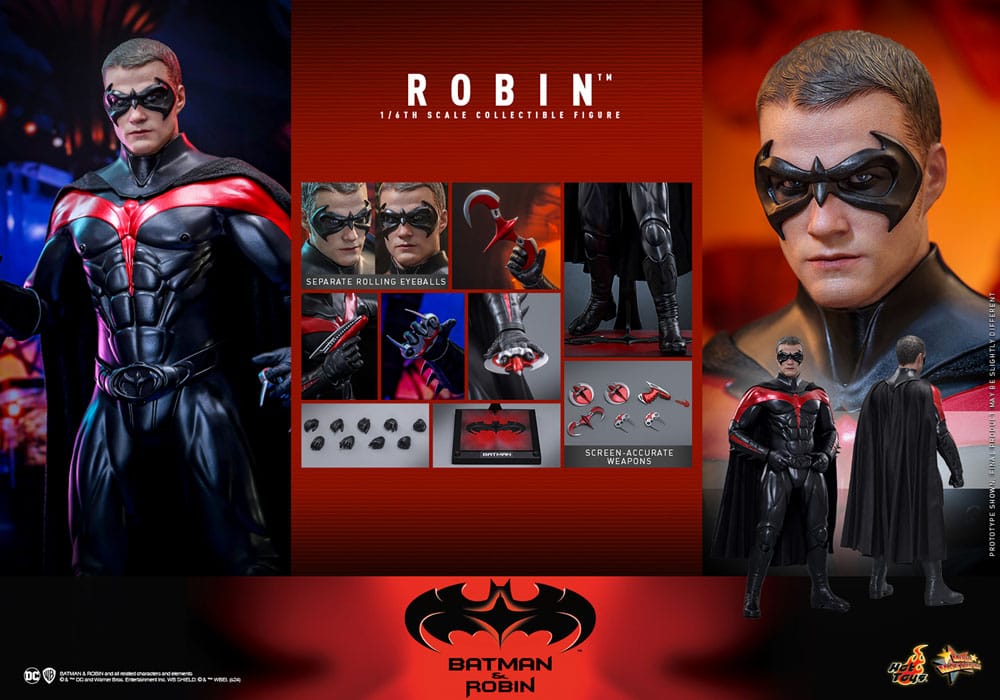 HOT TOYS -  Batman & Robin Movie Masterpiece Action Figure 1/6 Robin MMS787