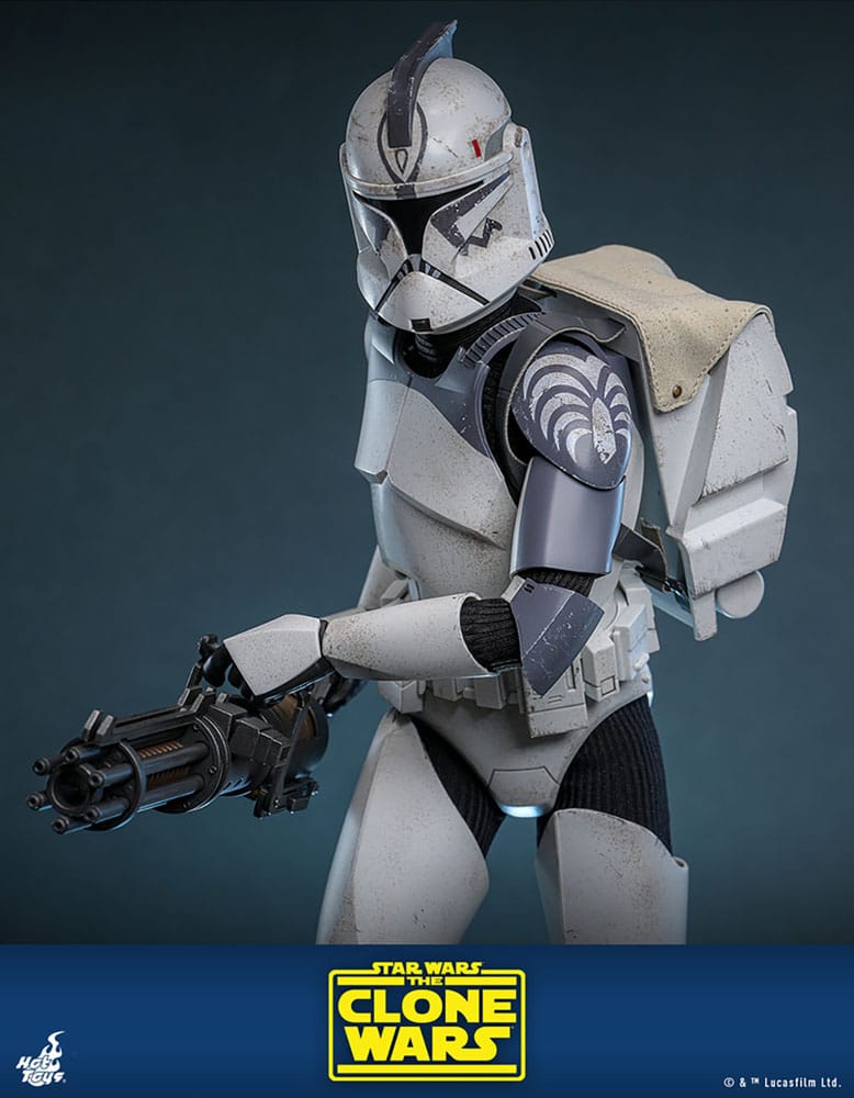 HOT TOYS - Star Wars The Clone Wars Action Figure 1/6 104th Battalion Wolfpack Clone Trooper Deluxe Version  TMS143