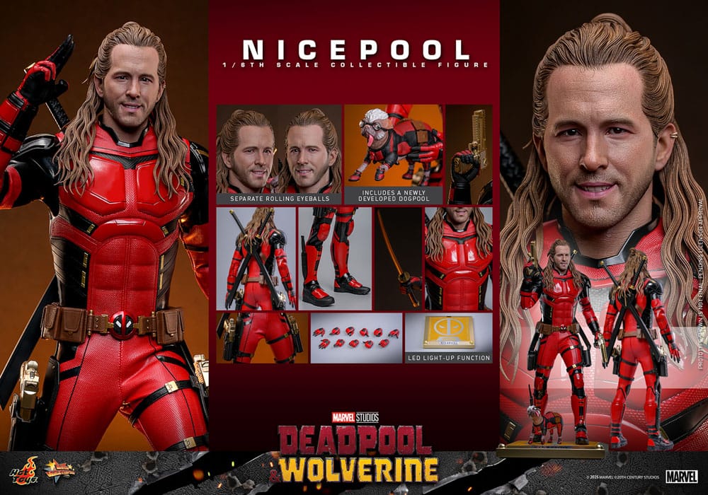 HOT TOYS - Deadpool & Wolverine Movie Masterpiece Action Figure 1/6 Nicepool  MMS788
