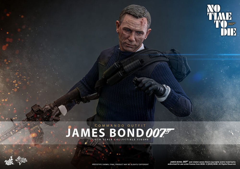 HOT TOYS - No Time To Die Movie Masterpiece Action Figure 1/6 James Bond (Commando Outfit) Hot Toys Exclusive  MMS804