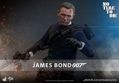 HOT TOYS - No Time To Die Movie Masterpiece Action Figure 1/6 James Bond (Commando Outfit) Hot Toys Exclusive  MMS804